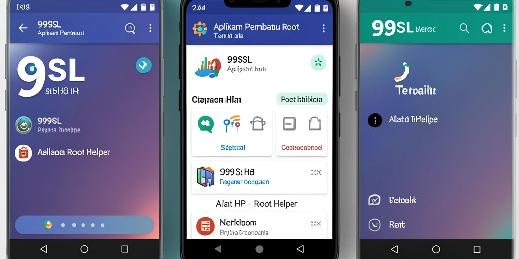 Antarmuka pengguna 99SL yang intuitif untuk rooting HP.