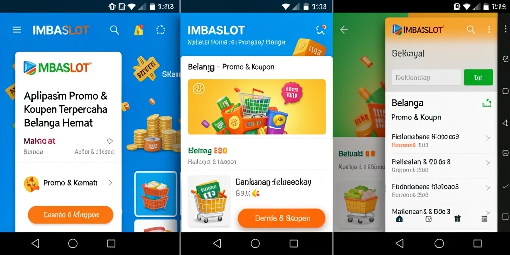 Tampilan antarmuka IMBASLOT dengan berbagai penawaran menarik.