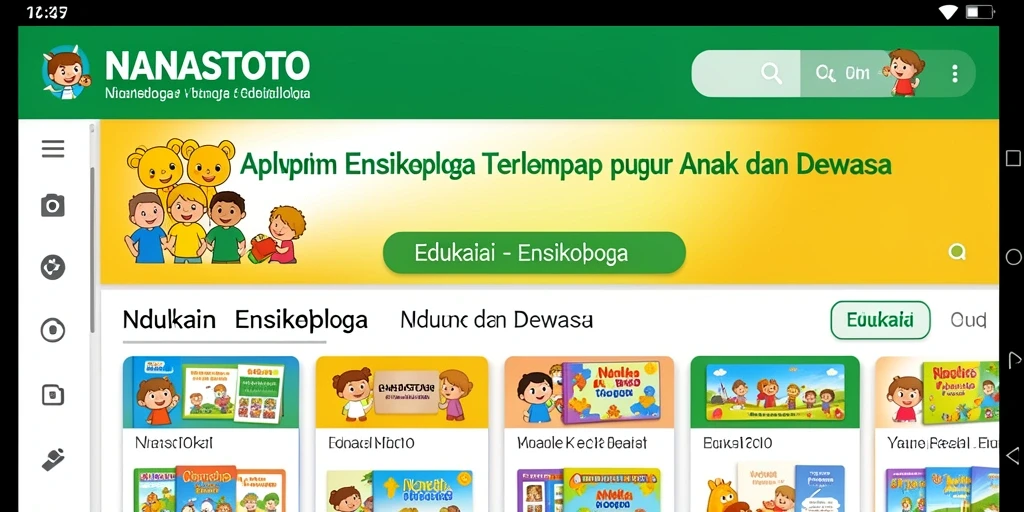 Antarmuka NANASTOTO yang interaktif dan informatif