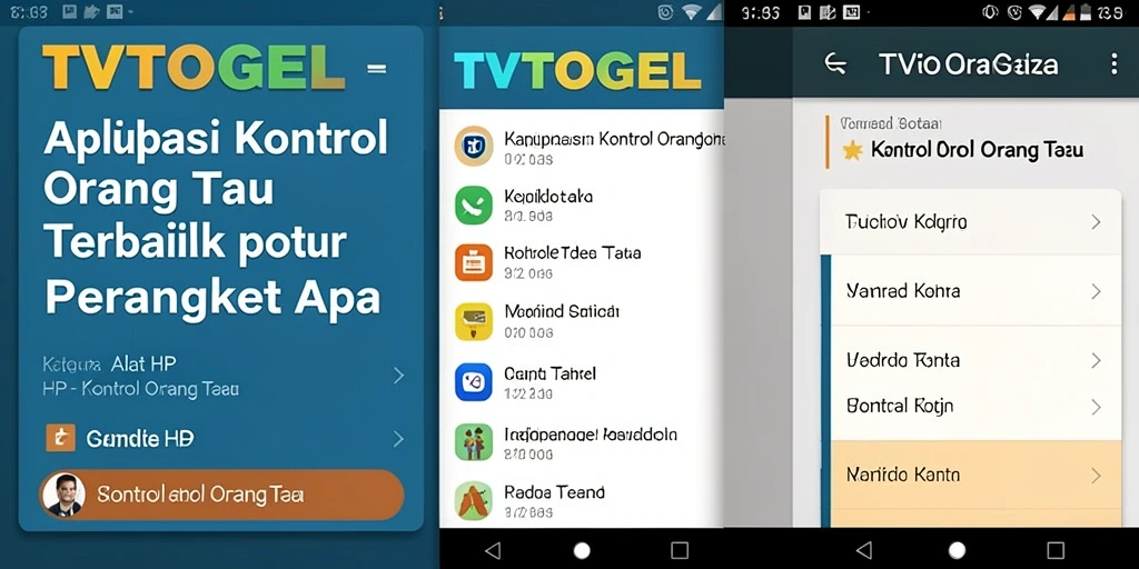 Tampilan antarmuka TVTOGEL yang memudahkan kontrol orang tua.