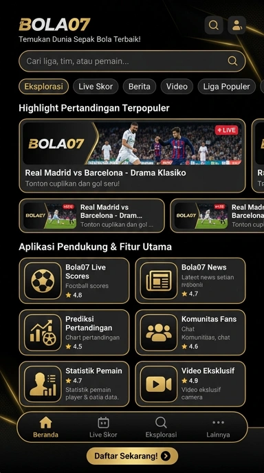 Aplikasi Populer & Kanal Uji – Katalog bola07 Terlengkap!