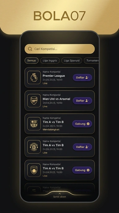 Cara Mudah Daftar Akun baru bola07 untuk Pengguna Android